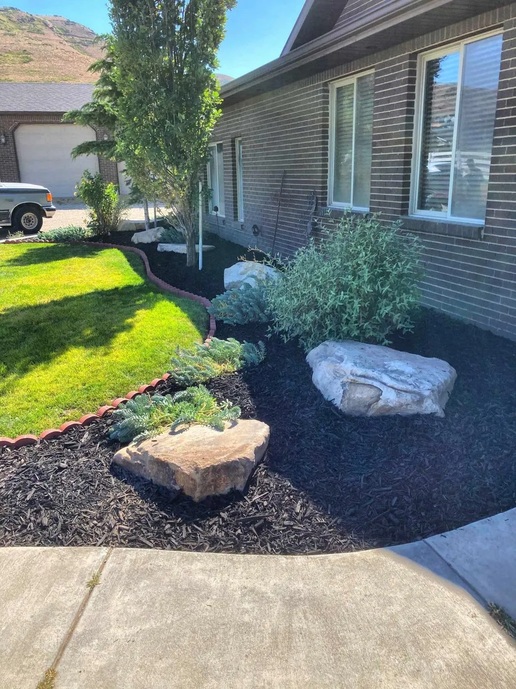 Stone and hardscape installation detail