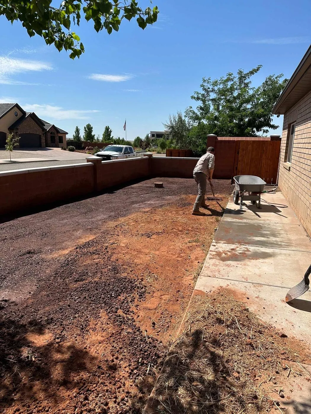 Finished landscape project